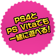 PS4とPS Vitaでも一緒に遊べる！