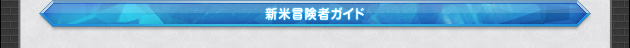 新米冒険者ガイド