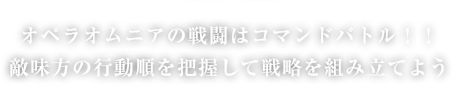 オペラオムニアの戦闘はコマンドバトル！！敵味方の行動順を把握して戦略を組み立てよう