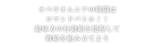 オペラオムニアの戦闘はコマンドバトル！！敵味方の行動順を把握して戦略を組み立てよう