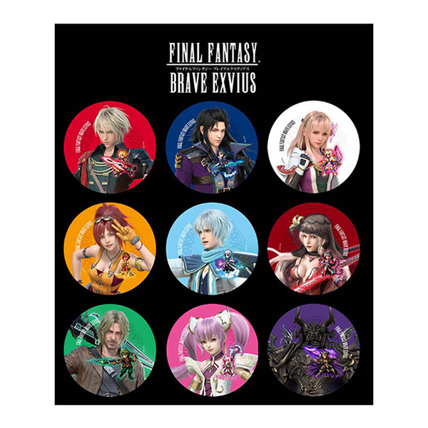 FINAL FANTASY BRAVE EXVIUS カンバッジセット