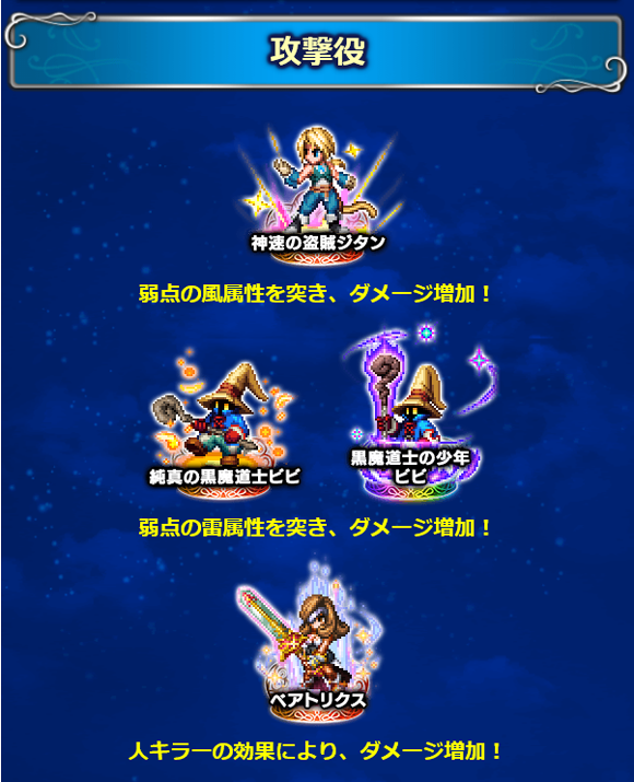 【アーカイブ】FFIXクロニクルバトル「ベアトリクス戦」で活躍するユニットを紹介！