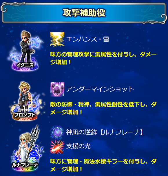【アーカイブ】 FFXVのクロニクルバトルで活躍するユニットを紹介!