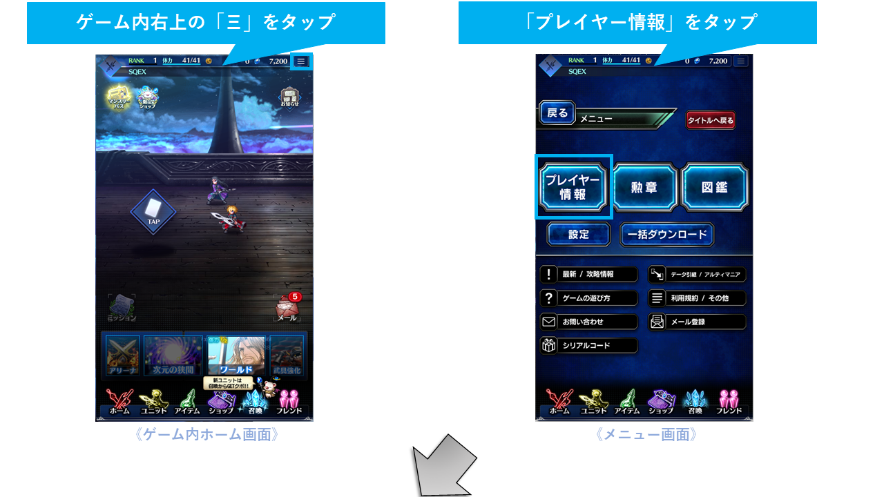 プレイヤーIDの確認方法01