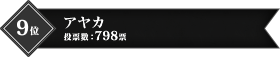 9位 アヤカ