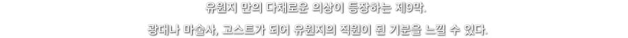 유원지 만의 다채로운 의상이 등장하는 제9막. 광대나 마술사, 고스트가 되어 유원지의 직원이 된 기분을 느낄 수 있다.