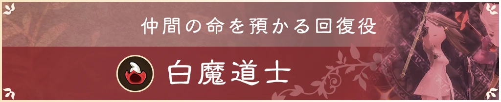 回復ならお任せ 白魔道士