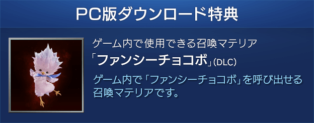 PC版ダウンロード特典