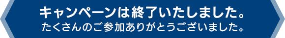 キャンペーンは終了いたしました。たくさんのご参加ありがとうございました。