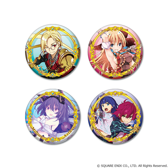乖離性ミリオンアーサー カンバッジ4個セット B | SQUARE ENIX