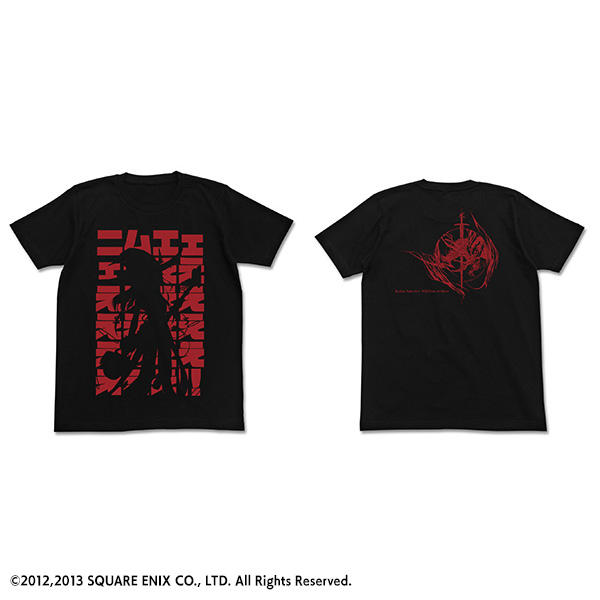 拡散性ミリオンアーサー Tシャツ ブラック 「ニムエェェェえ