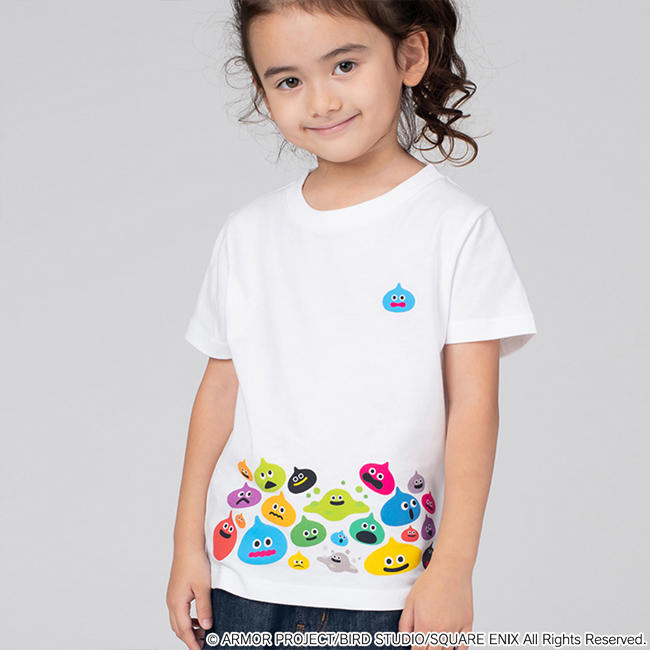 ドラゴンクエスト DQ+g キッズTシャツ スライムぴぴぴ たいぐん ドラゴンクエスト DQ+g キッズTシャツ スライムぴぴぴ たいぐん