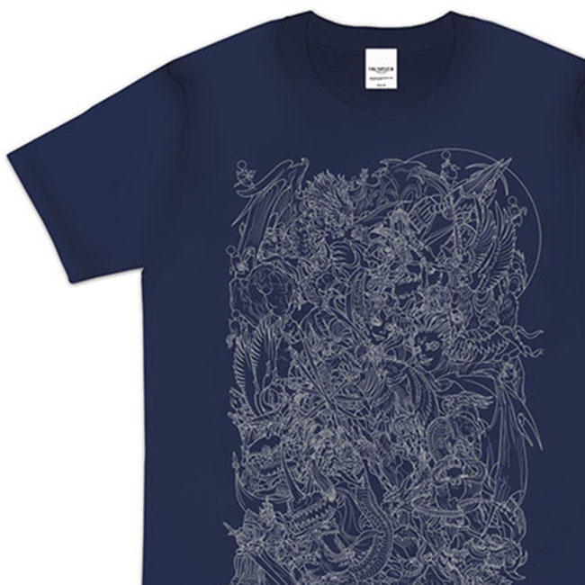 ピクセルリマスター ファイナルファンタジー Tシャツ(BLACK