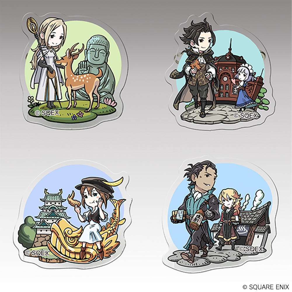 オクトパストラベラー ご当地アクリルバッジ | SQUARE ENIX