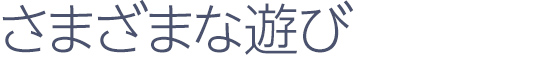さまざまな遊び
