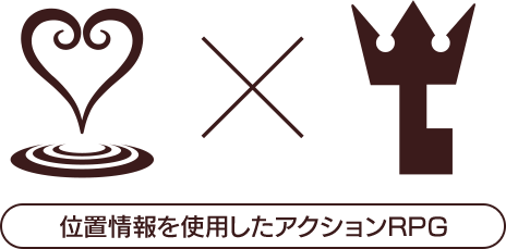 位置情報を使用したアクションRPG