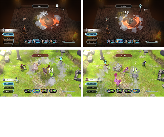 機装搭乗時は、攻撃力·防御力などのパラメーターが大幅に上昇する。