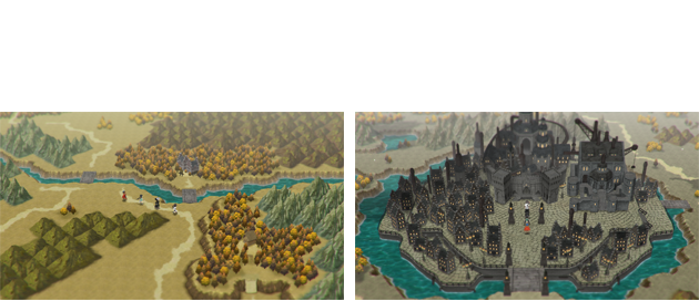 本作ではワールドマップを介して、さまざまなエリア間を移動することとなります。