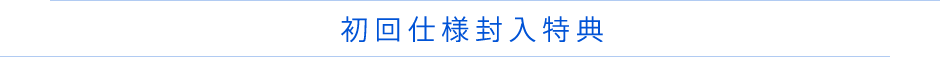 初回仕様封入特典