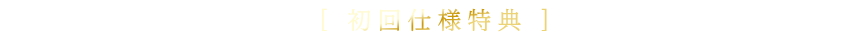 初回仕様特典