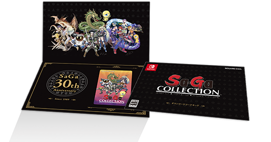 Nintendo Switch専用ゲームソフト『Sa・Ga COLLECTION』のダウンロードコード記載のカードが専用台紙に封入された豪華仕様！