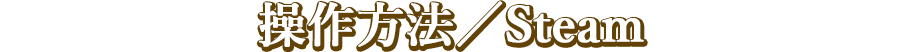 操作方法／Steam