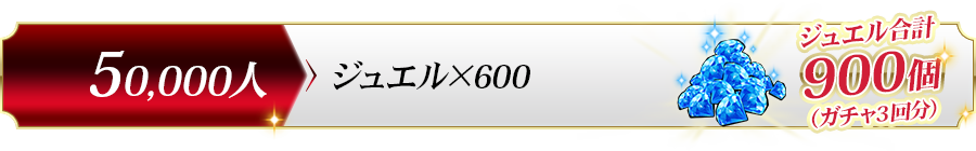 50,000人達成プレゼント