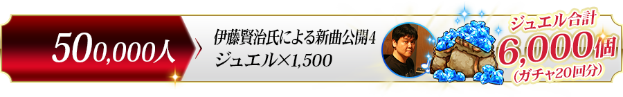 500,000人達成プレゼント