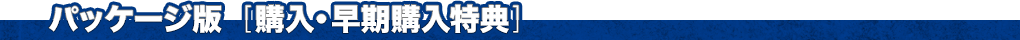 パッケージ版  [購入・早期購入特典]