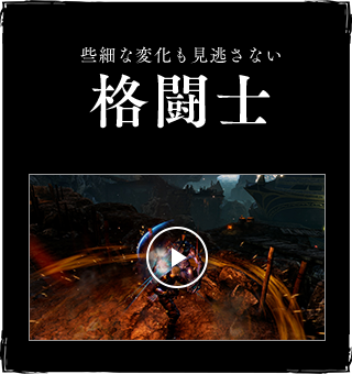 些細な変化も見逃さない格闘士