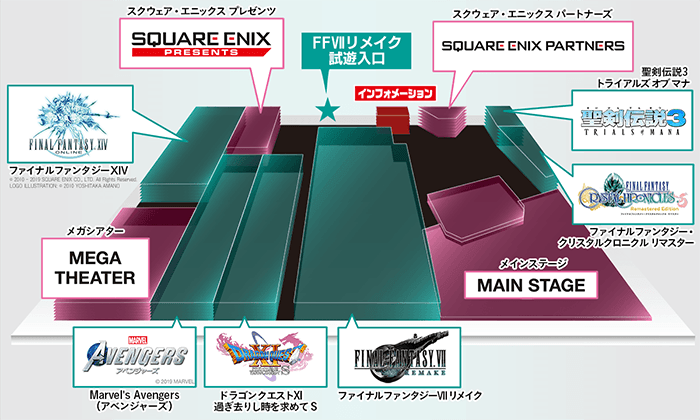 東京ゲームショウ2019 ブースマップ公開 トピックス Square Enix