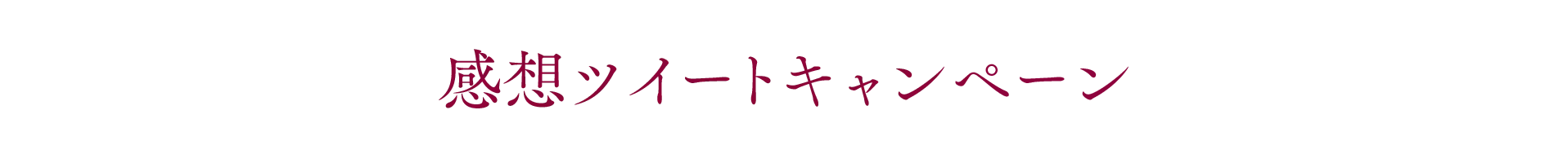 感想リツイートキャンペーン