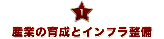 産業の育成とインフラ整備